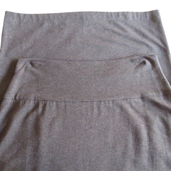 Eileen Fisher - Knit Midi Pencil Skirt - Charcoal Gray - S/P - Stretchy - EUC - Picture 4 of 11